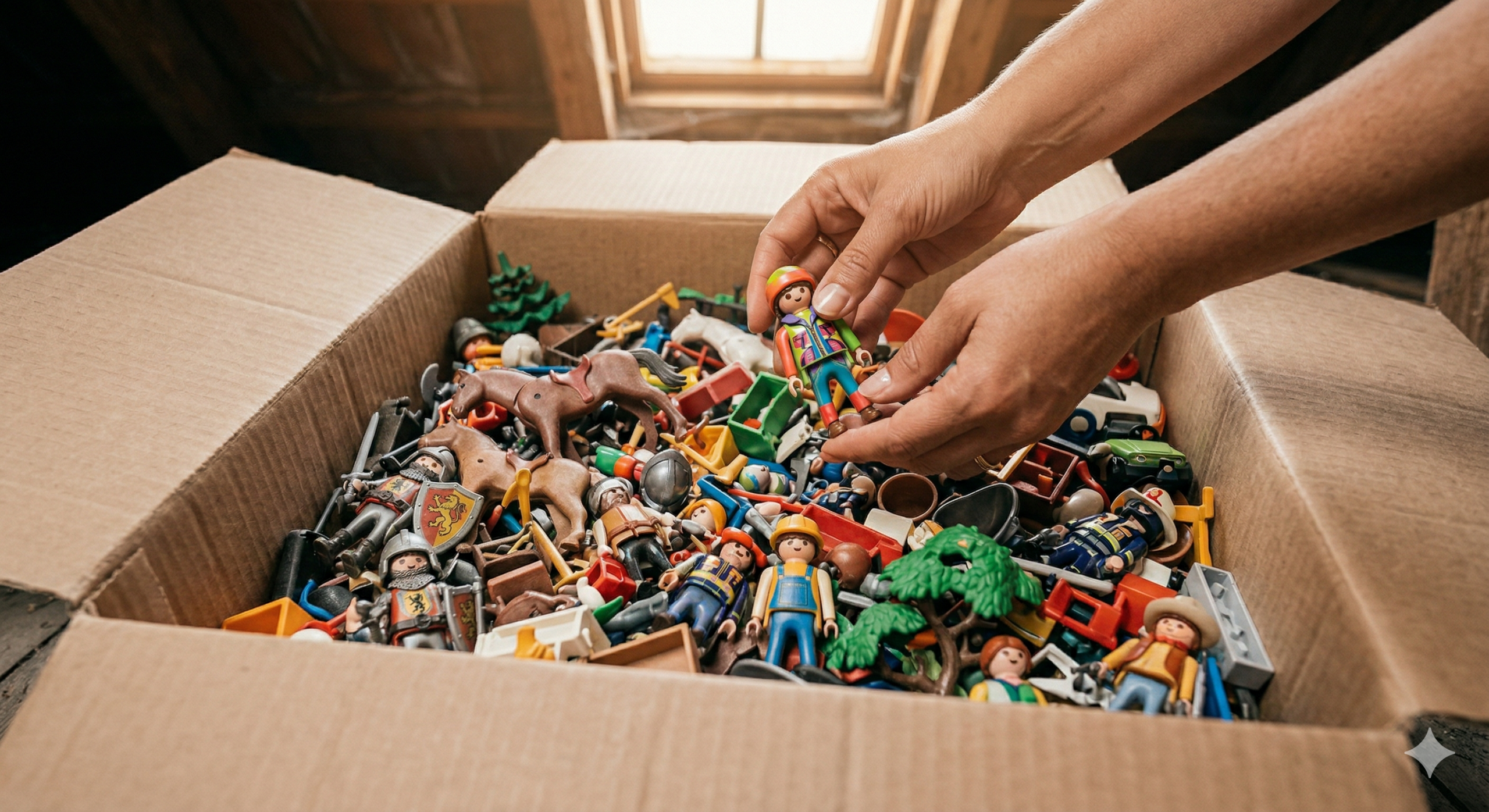 Playmobil Ritter Hände Kiste