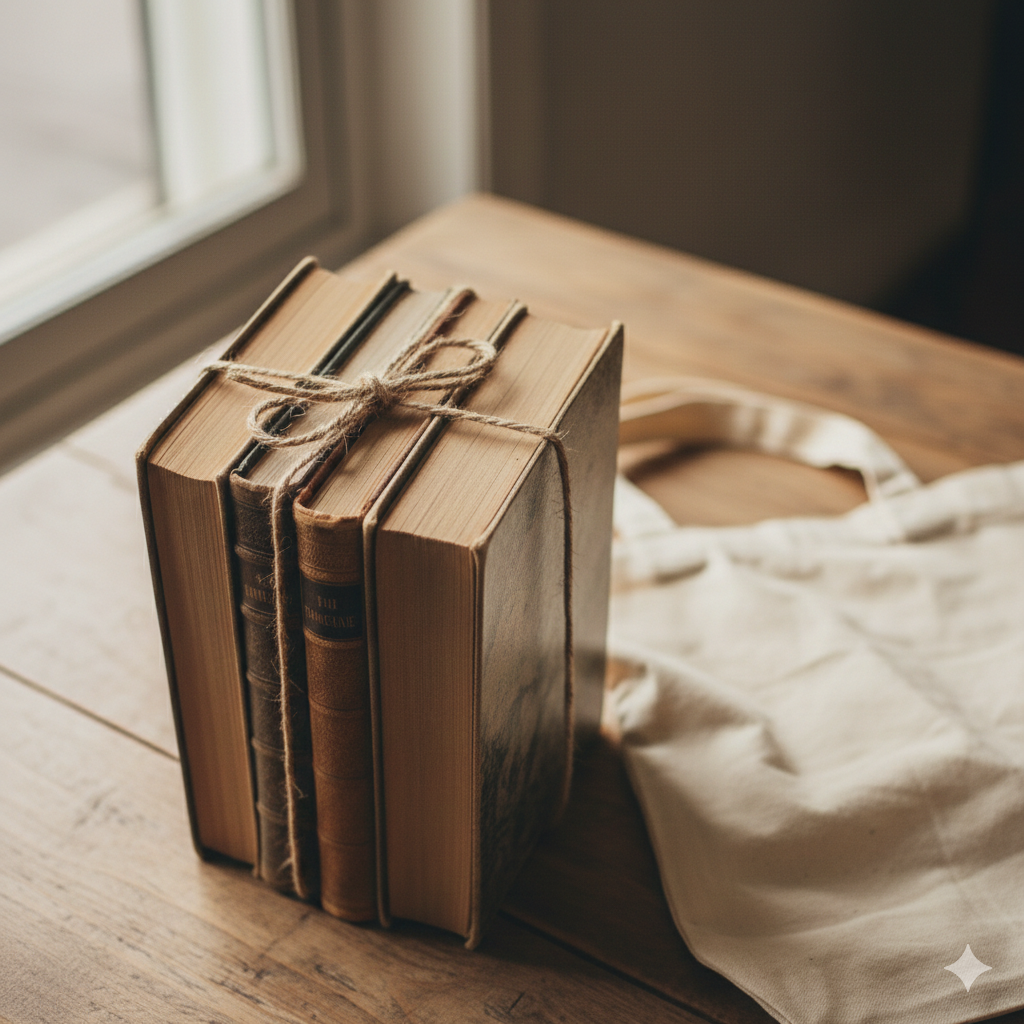 Buchbündel antike Bücher