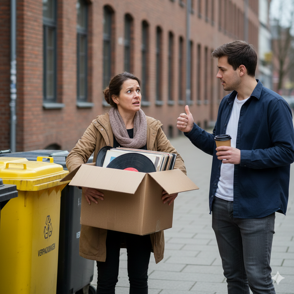 gelbetonne - Buch-Spende Schallplatten nicht in die Gelbe Tonne