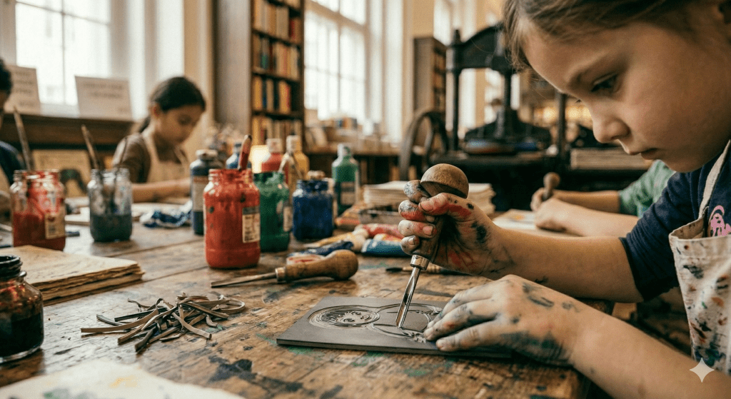 Basteln  mit gebrachten  Werkstoffen Bücher