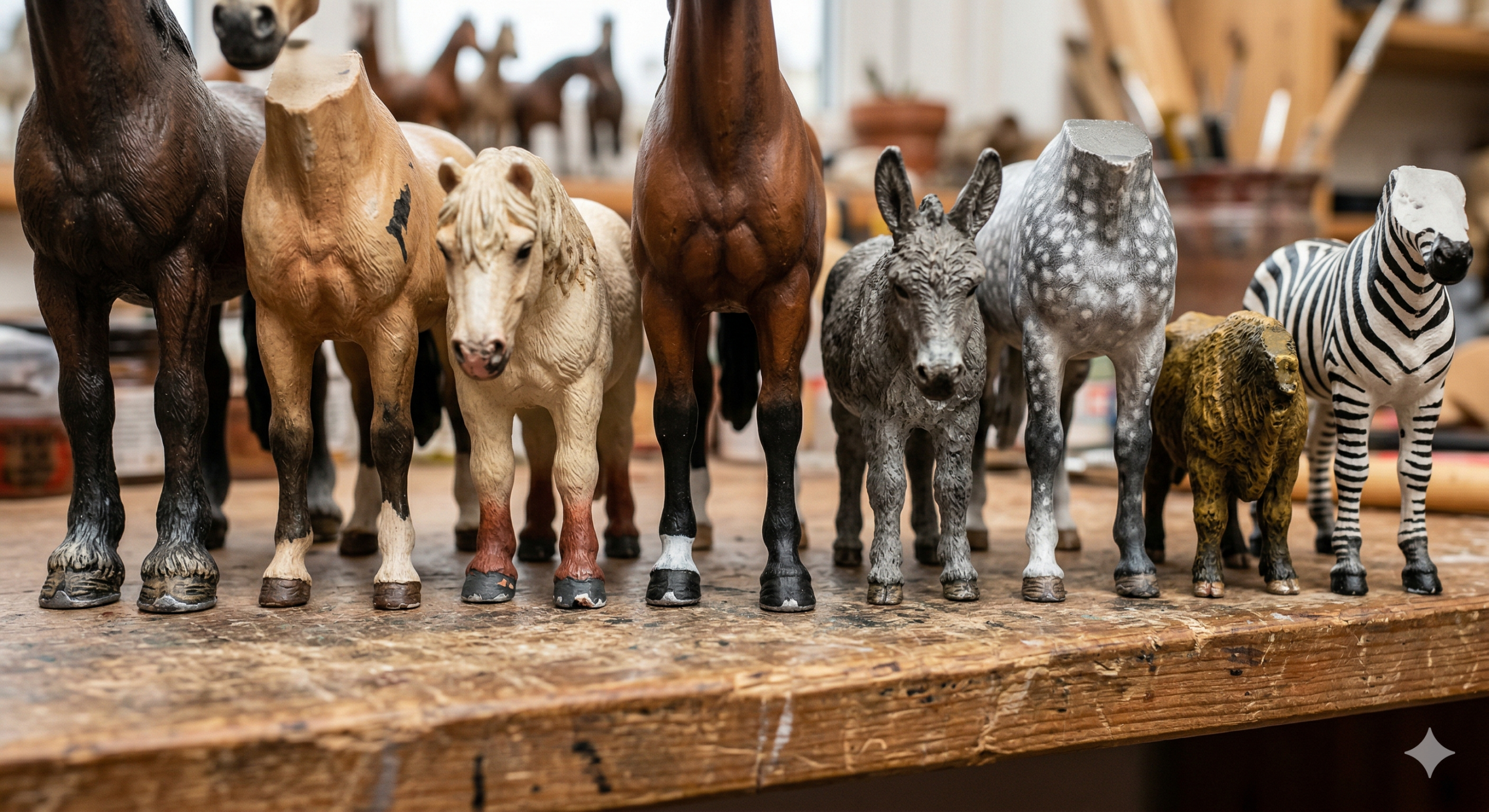Schleich01 - Buch-Spende Schleich Tonie Verpackung Truhe Dachbodenfund Kiste Sammlung Tier Pferde