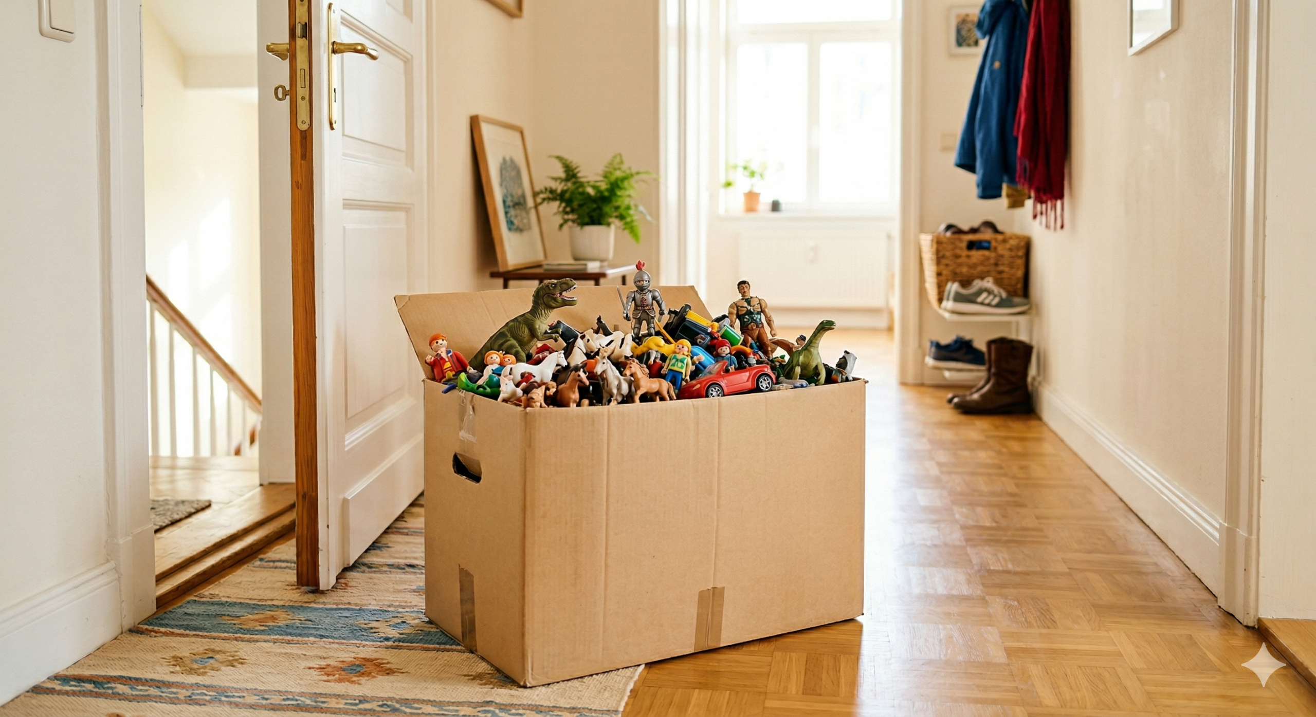 Schleich02 - Buch-Spende Schleich Tonie Verpackung Truhe Dachbodenfund Kiste Sammlung