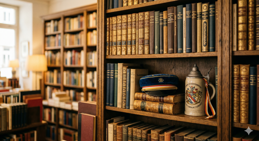 Studentica01 - Buch-Spende Studentica Siegel Papier Studentika zirkel Band Diplom Bücher