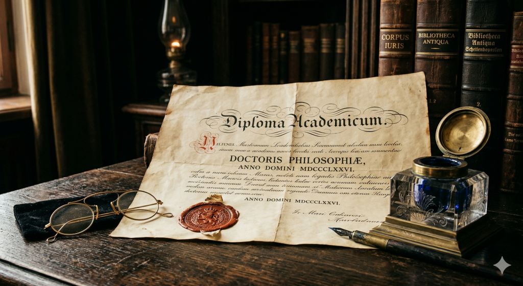 Studentica Siegel Papier Studentika zirkel Band Diplom